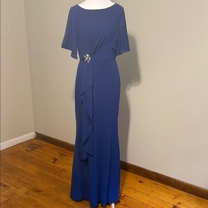 Elegant Blue Evening Gown